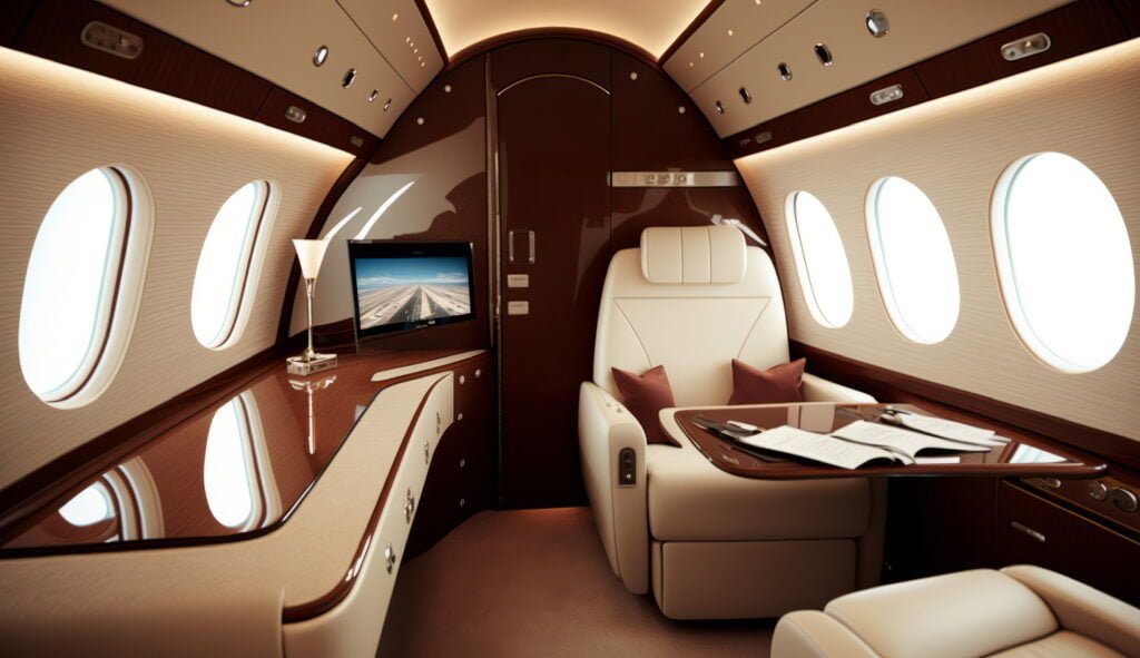 luxurious private jets